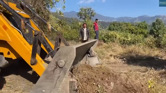 CRAZY Transformation! Abandoned Damaged Road to Drivable Road-Driving JCB Backhoe on it смотреть онлайн