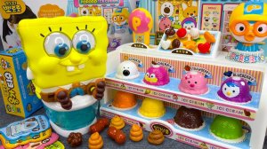 Увлекательный игровой набор «Магазин мороженого Губки Боба» Обзор ярких игрушек! Мультики для детей!