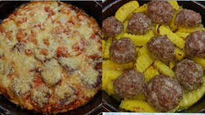 Овсяно-пицца 🍕 картошка в духовке 🍲