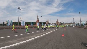 Зеленый марафон 2024. Старт скандинавской ходьбы.