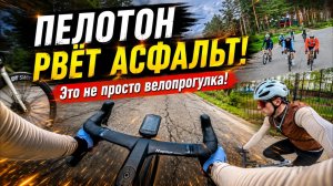 ПЕЛОТОН РВЁТ АСФАЛЬТ! Это не просто велопрогулка 🔥