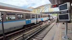 электропоезд 81-740 Русич прибывает на станцию Кунцевская