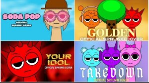 Incredibox Sprunki Soda Pop, Golden, Ваш кумир и битва музыкальных каверов на Takedown!