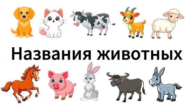 Названия животных для детей | Детское образование | Обучение в детском саду