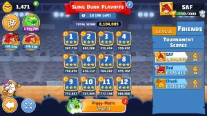 Angry Birds Friends. Sling Dunk Playoffs (23.05.2026). Все уровни 3 звезды. Прохождение от SAFa.