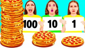 100 Слоев еды Челлендж # Смешные моменты от TeenTeam Challenge