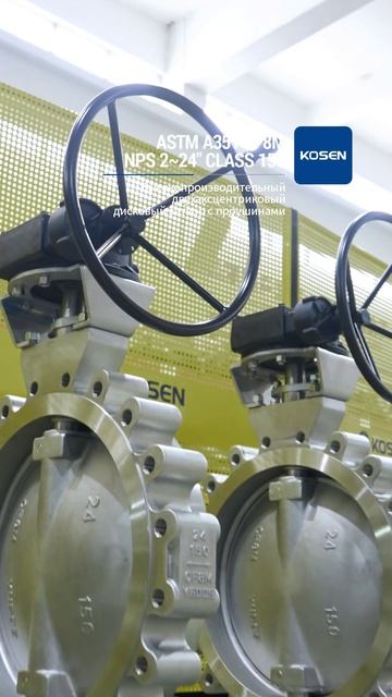 ASTM A351 CF8M NPS 2~24 CLASS 150 Высокопроизводительный двойной эксцентриковый    проушинами-KOSEN