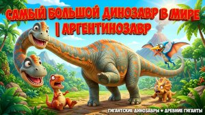 Самый большой динозавр в мире | Аргентинозавр, гигантские динозавры, древние гиганты, мир