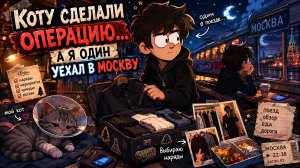 «Собираюсь в Москву: операция кота, выбор образов и ночь одному в поезде»