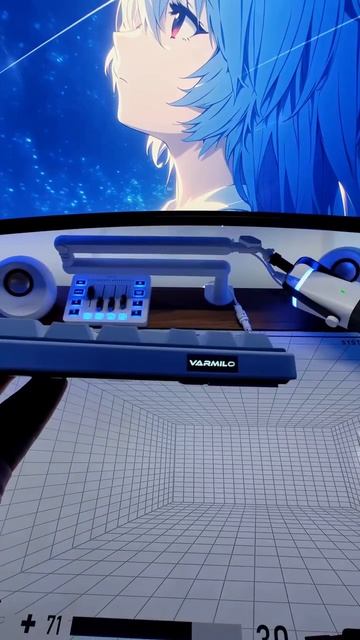 Showcasing the @varmilo Minilo 65% keyboard 🤍💙