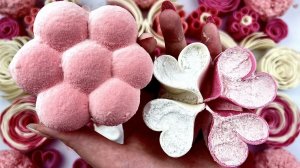 ASMR мыльные коробочки с крахмалом и блёстками 🌸 треск глины и пластилина с содой