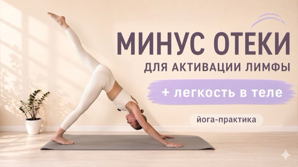 Минус отеки и тяжесть | Йога для лимфы и легкости в теле