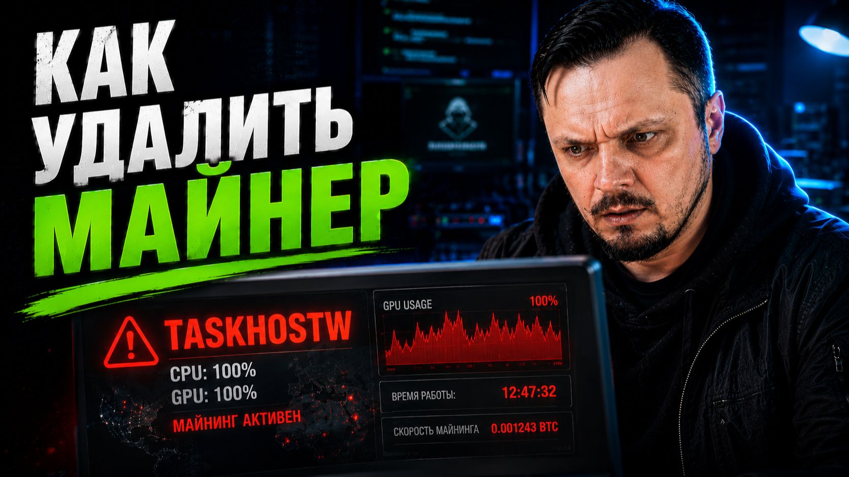Как удалить майнер Taskhost