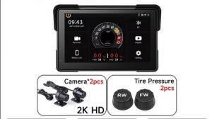 CarPlay, Android Auto, видеорегистратор для мотоцикла с двумя камерами!