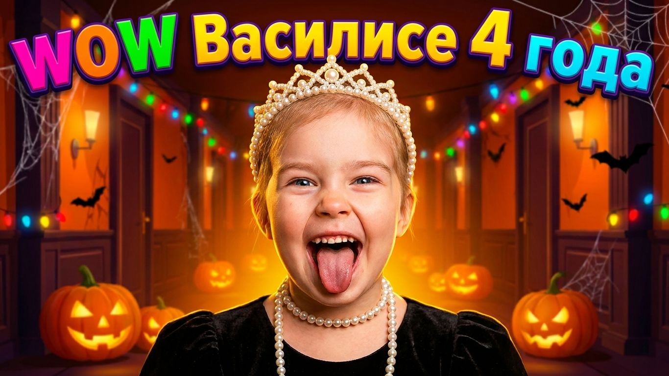 Wow Vasilisa  ДР 4 года!!!