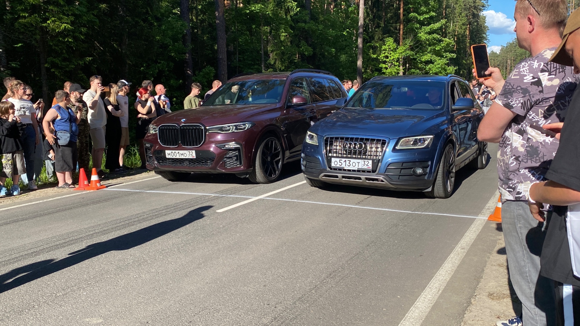 Заезд BMW7-AUDI Q5
