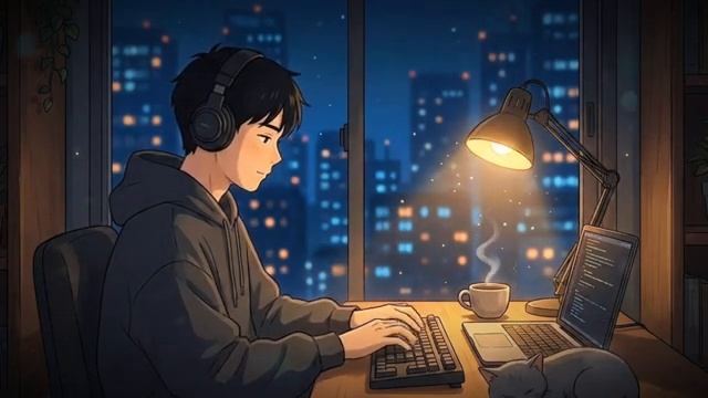 Deep Focus Coding Music Rainy Lofi Jaz