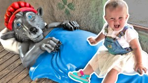 Vania, Mania and Papa have a Magic mirror # Park of Giant heroes