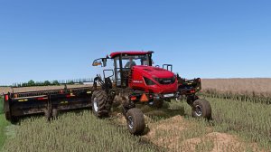 Farming Simulator 25 Скашивание рапса MacDon M1170