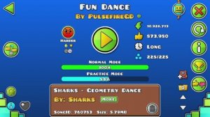 Я прошёл FUN DANCE на 1 серебрянную монету.