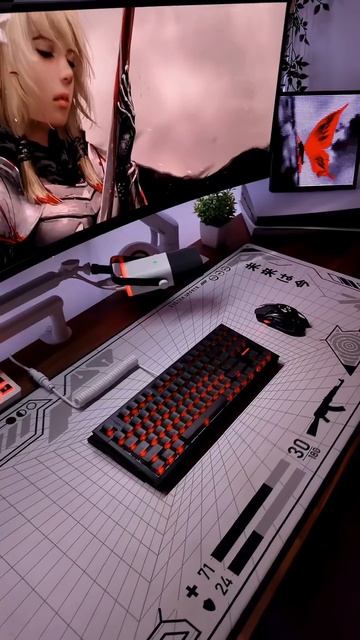 ♥️♨️💀🤍#gamingsetup#gamingroom#deskgoals#pcsetup#desksetup#desk#deskdecor#gamingpc#pc#setupgame