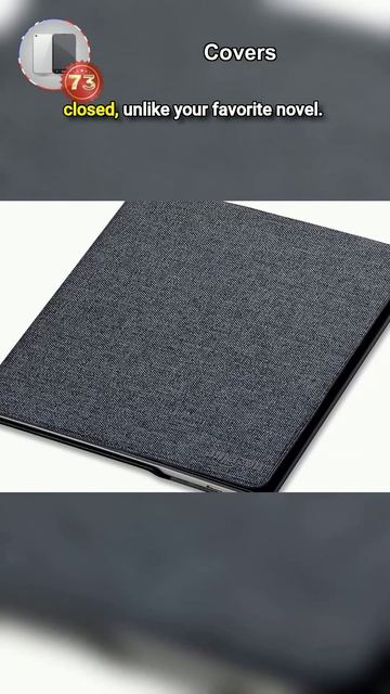 7⃣3⃣Kindle Oasis Water-Safe Fabric Cover, Charcoal Black