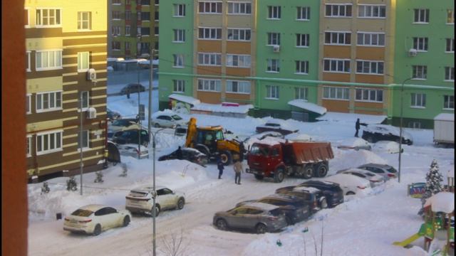 Городская жизнь двора.Рязанская область.30.01.2026.