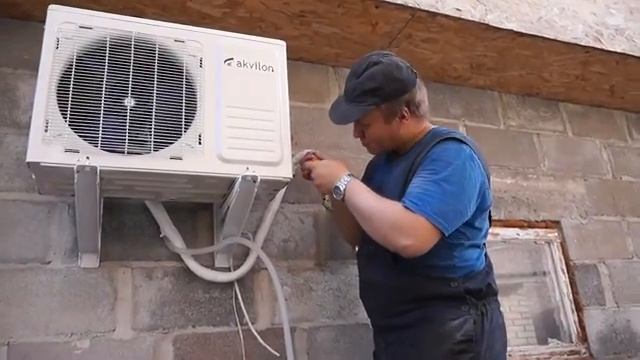 установка кондиционера сплит системы своими руками это просто смотреть онлайн