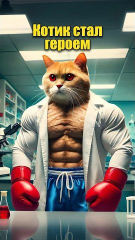Котик стал героем в нейросети