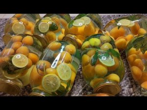 КОМПОТ МОХИТО НА ЗИМУ. СЛАДКИЙ, ВКУСНЫЙ и ОЧЕНЬ АРОМАТНЫЙ Компот из абрикос с мятой и лимоном.