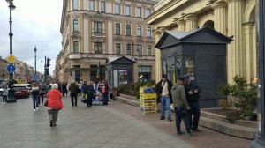 Ленинград (Санкт-Петербург), Московский вокзал, площадь Восстания, улица Восстания. Невский проспект