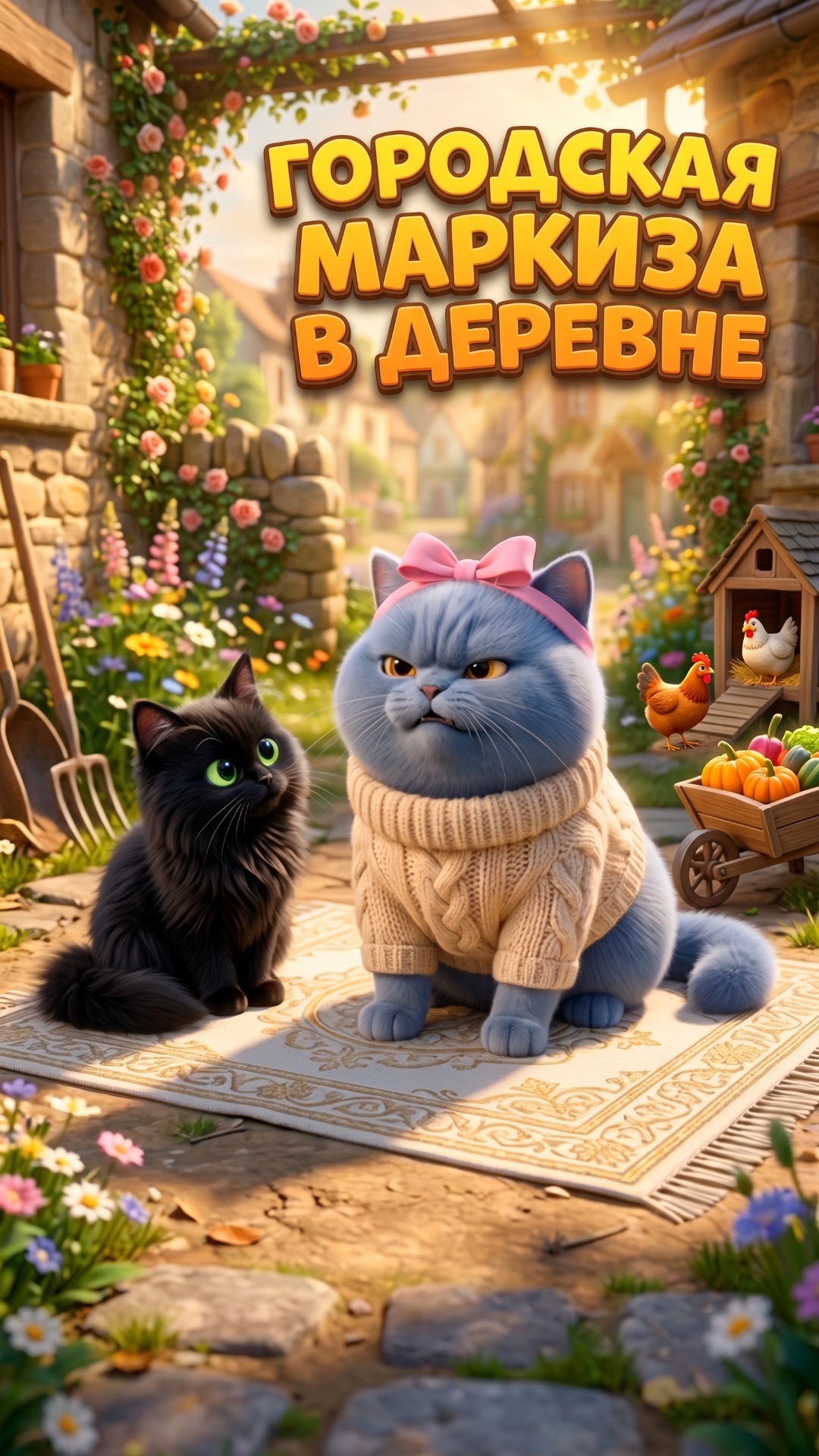 Сериал про кошечку Бусю: 10 серия. Городская Маркиза в деревне