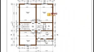 Проект дома из бруса 8х10 м S=140 м2