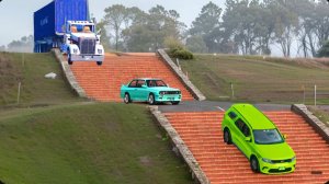 Автомобили против ступенек на дороге #5 в BeamNG Drive!