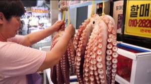 азиатская уличная еда: морепродукты