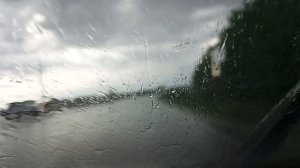 Талова - Бобров дорога, сильный дождь 23.05.2026