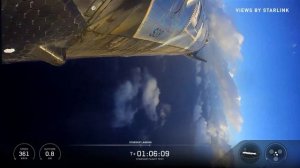 Попытка приземления ускорителя Super Heavy на морскую платформу во время запуска Starship V3