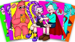 Лили Лавбрейдс и Рори в реальной жизни — Poppy Playtime 5  Стикербук своими руками