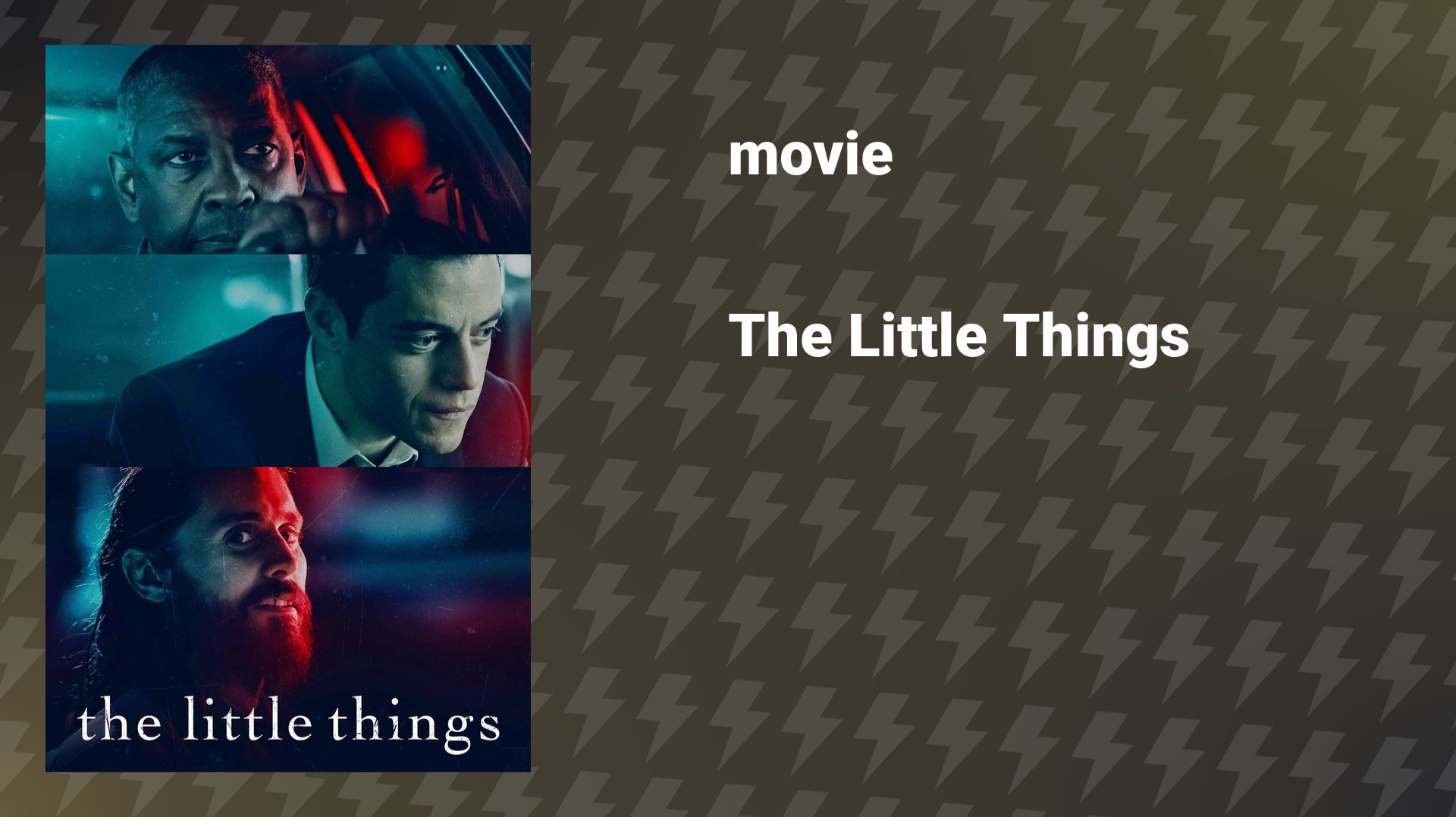 The Little Things (film, 2021) смотреть онлайн