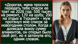 Истории из жизни| Мама просила передать тебе список ее трат |Аудио рассказы|Жизненные истории