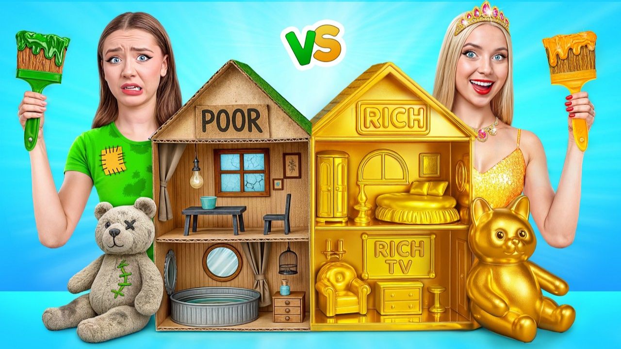 Дорогой vs Дешевый Кукольный Домик # Преображение Кукольного Домика от Multi DO Girls