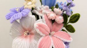 БУКЕТ ВЕСЕННИЙ ИЗ СИНЕЛЬНОЙ ПРОВОЛОКИ