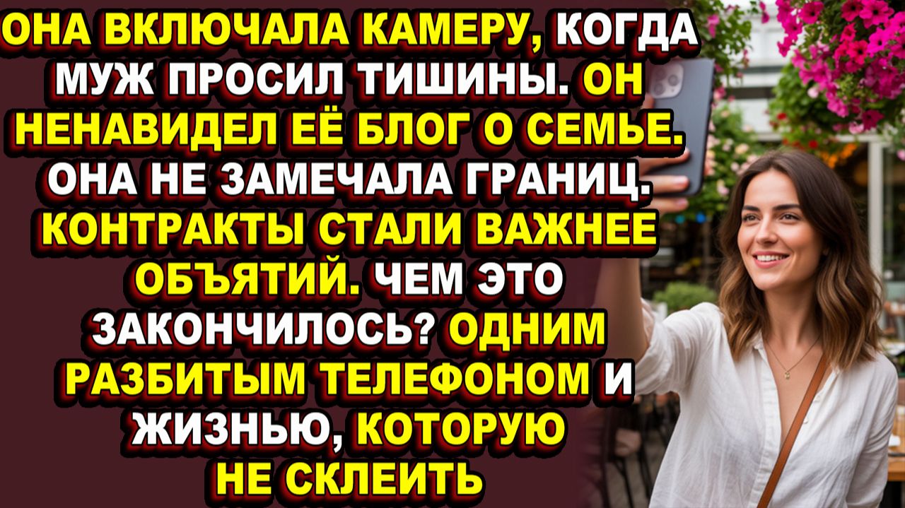 Истории из жизни|В погоне за идеальным кадром она потеряла мужа и семью|Аудио рассказы|Аудиокниги сл
