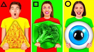Геометрический Челлендж с Едой # Сумасшедшие Кулинарные Идеи с BooBoom Challenge