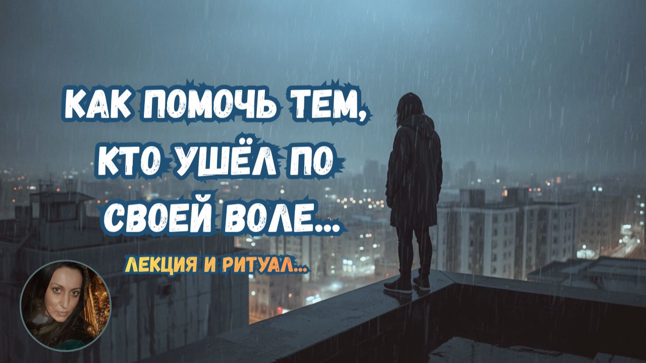 КАК ПОМОЧЬ ТЕМ , КТО УШЁЛ ПО СВОЕЙ ВОЛЕ ... ЛЕКЦИЯ И РИТУАЛ...