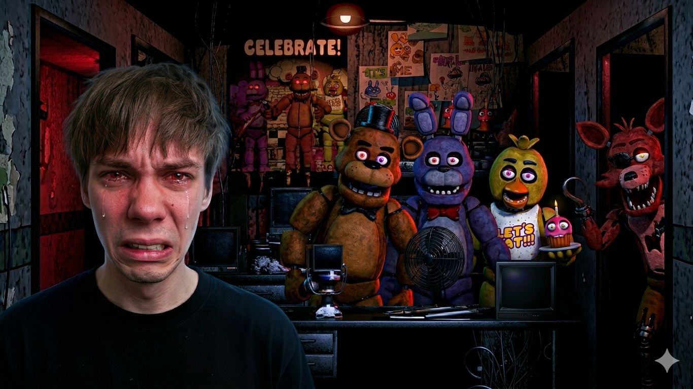 Как я устал от этой работы! Прохождение FNaF 1 Pt. 7
