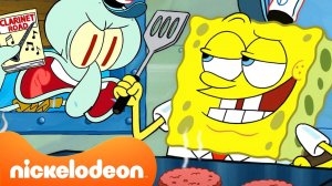 Губка Боб | Губка Боб и Сквидвард работают БЕЗ мистера Крабса!  | 30 минут | Nickelodeon Cyrillic