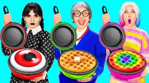 Кулинарный Челлендж# Уэнсдей против Бабушки # Кухонные гаджеты и Лайфхаки для родителей от TeenTeam
