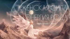 Аффирмации на ЖЕНСКУЮ ЭНЕРГИЮ и СИЛУ РОДА🤍 Утренняя и Вечерняя Медитация на Женственность с Линой