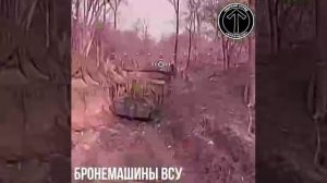 🔥🏴Утилизация бронетехники ВСУ на Добропольском выступе.